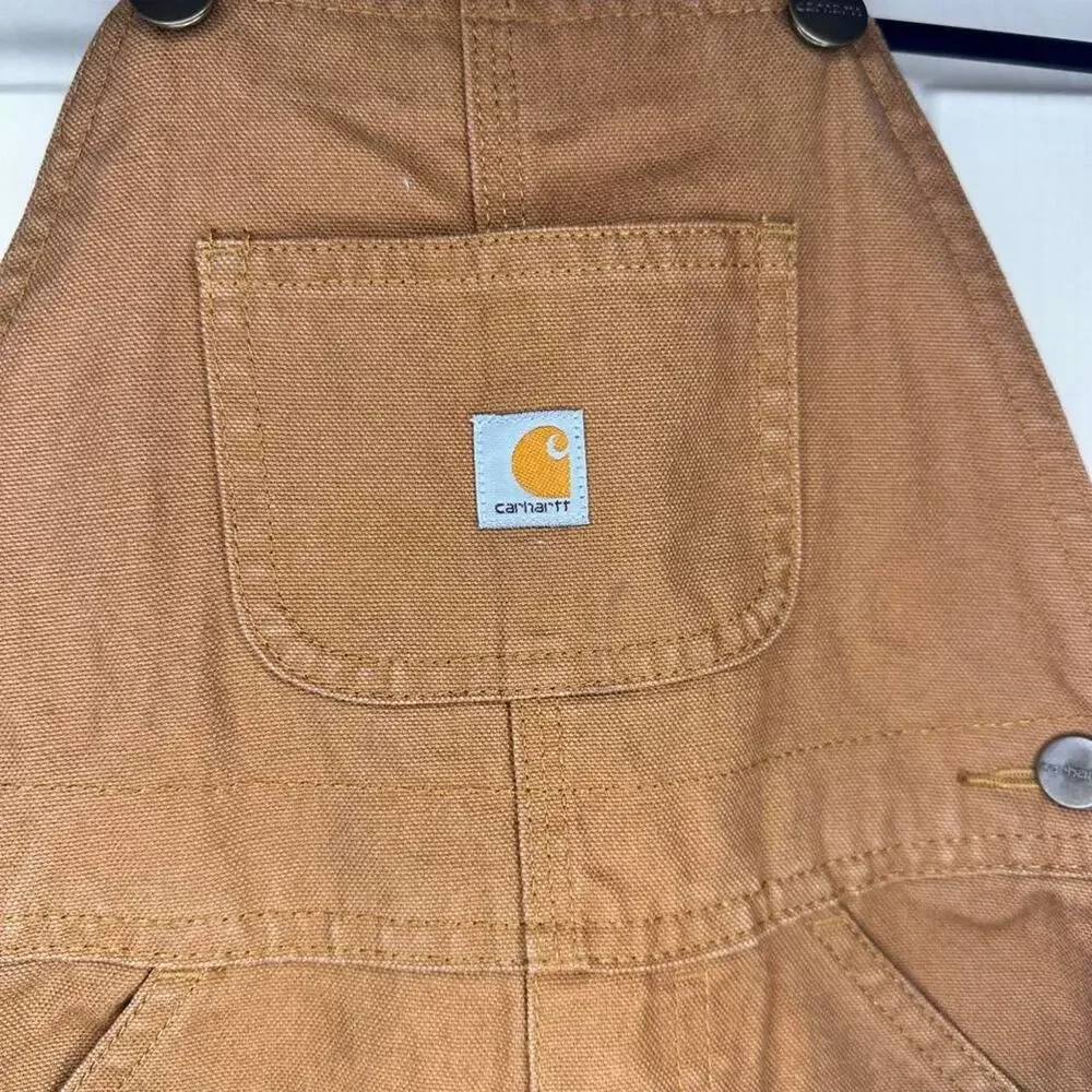 Carhartt kids brown overalls size 4T